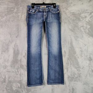 Buckle BKE Jeans Women 29 Blue Stella Bootcut Low Rise Denim Stretch Pants 29x32